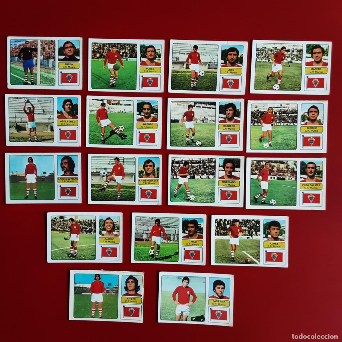 Cartes &agrave; collectionner de Football: EQUIPO COMPLETO MURCIA LIGA TEMPORADA 1973 1974 73 74 EDITORIAL FHER