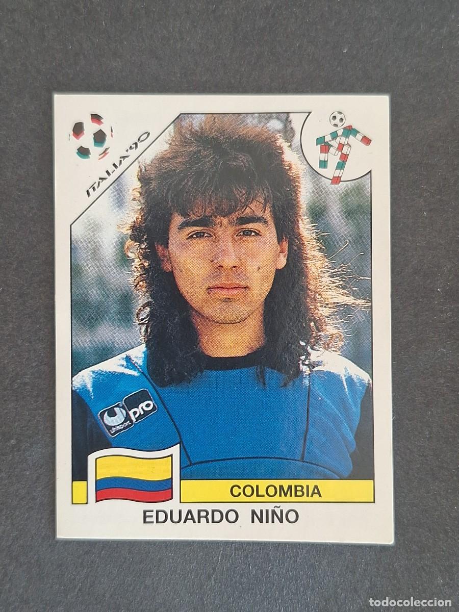 Cartes &agrave; collectionner de Football: L3 EDUARDO NI&Ntilde;O SELECCION COLOMBIA 288 MUNDIAL ITALIA 90 1990 PANINI NUNCA PEGADO SIN PEGAR
