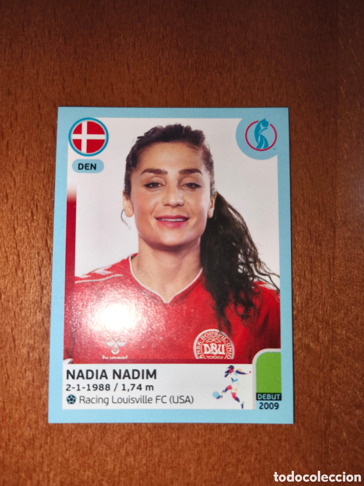 Cromos de f&uacute;tbol: Nadia Nadim n&deg;154 Uefa Women's Euro England 2022 Dinamarca