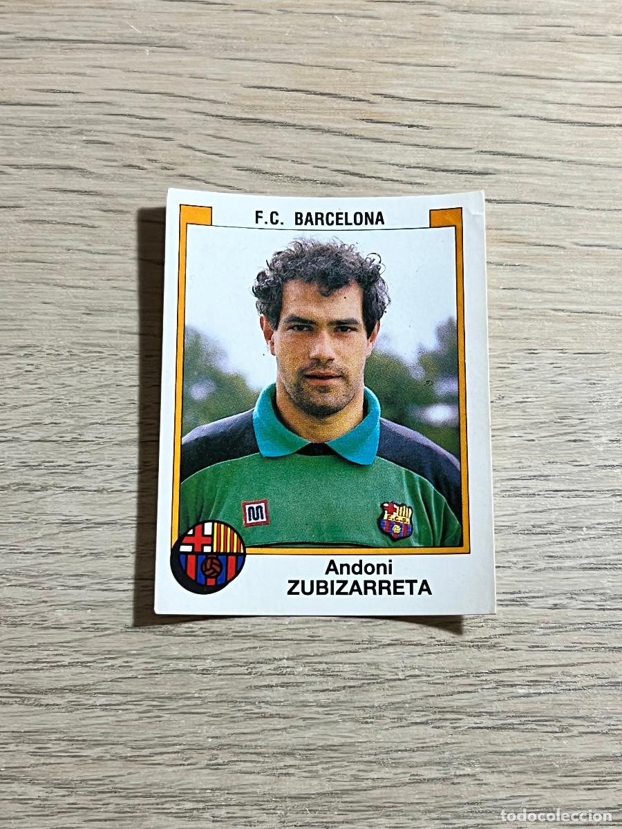 Cromos de f&uacute;tbol: 45 ZUBIZARRETA FC BARCELONA LIGA FUTBOL 88 PANINI NUNCA PEGADO SIN PEGAR 1988