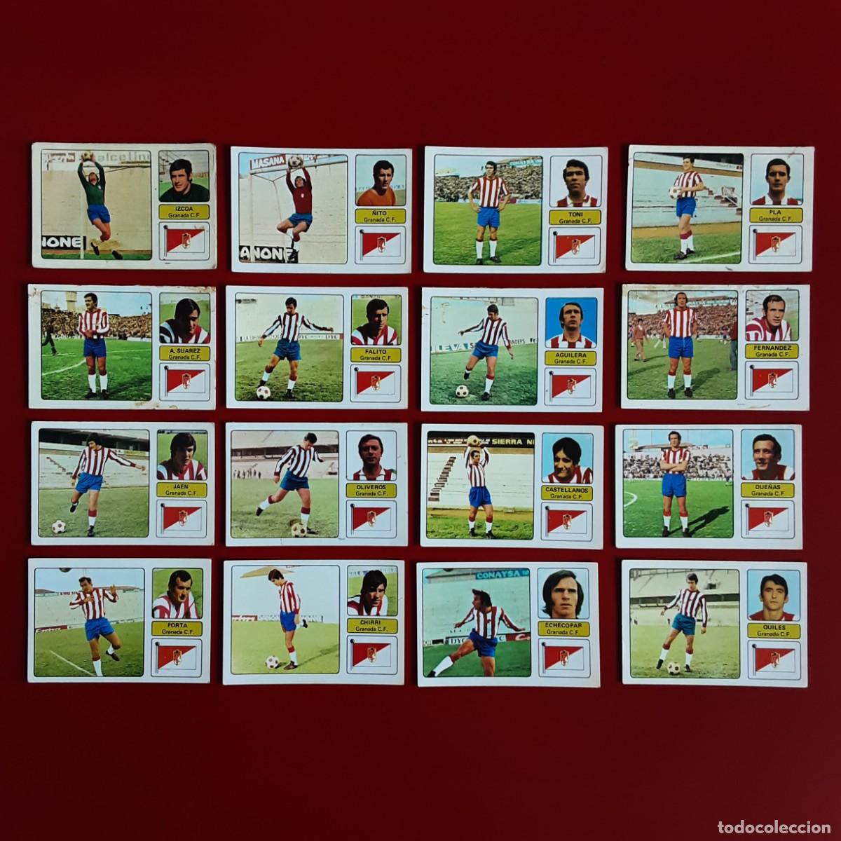 Cromos de f&uacute;tbol: EQUIPO COMPLETO GRANADA LIGA TEMPORADA 1973 1974 73 74 EDITORIAL FHER