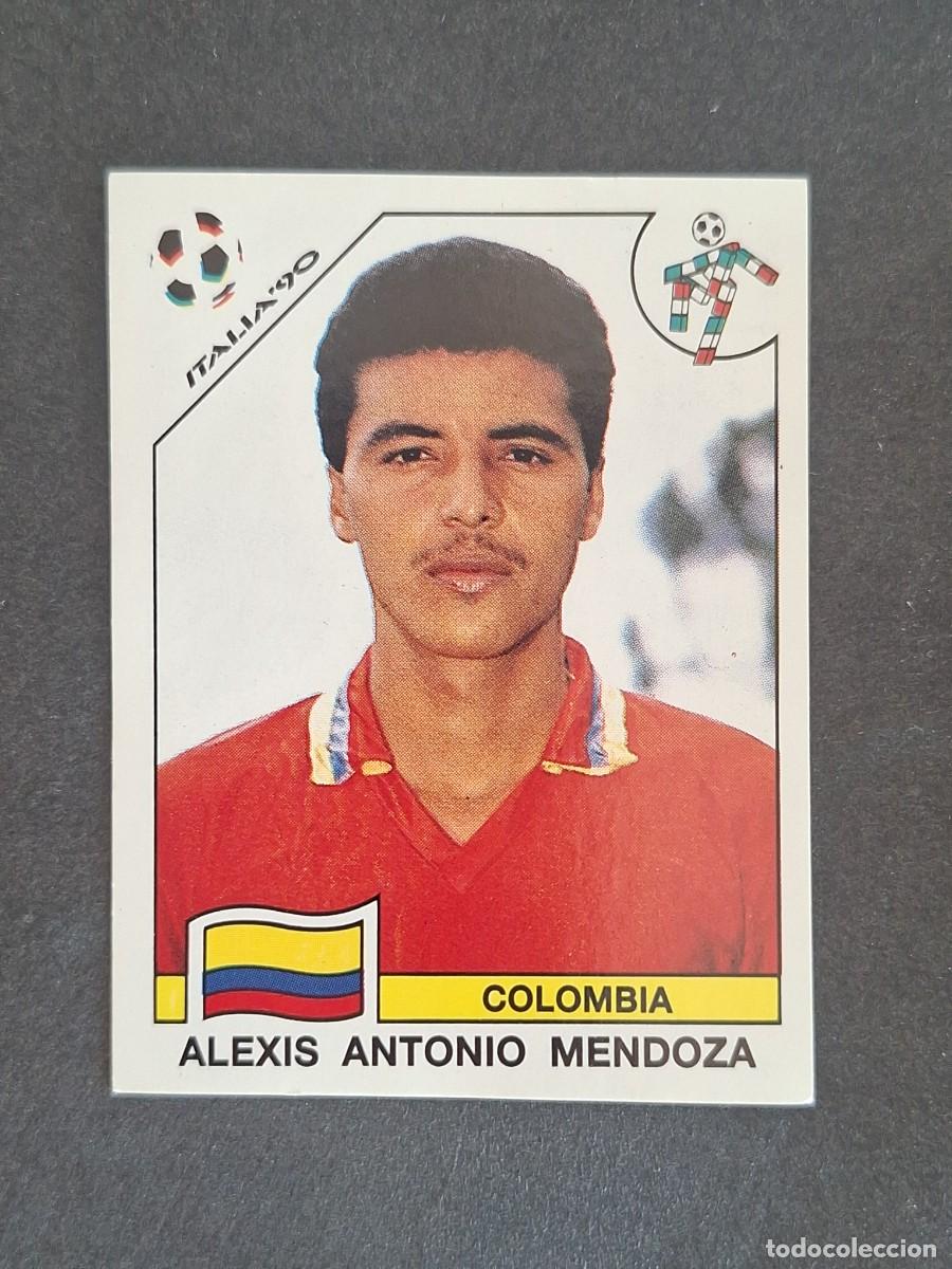 Cromos de f&uacute;tbol: L3 ALEXIS A. MENDOZA SELECCION COLOMBIA 295 MUNDIAL ITALIA 90 1990 PANINI NUNCA PEGADO SIN PEGAR