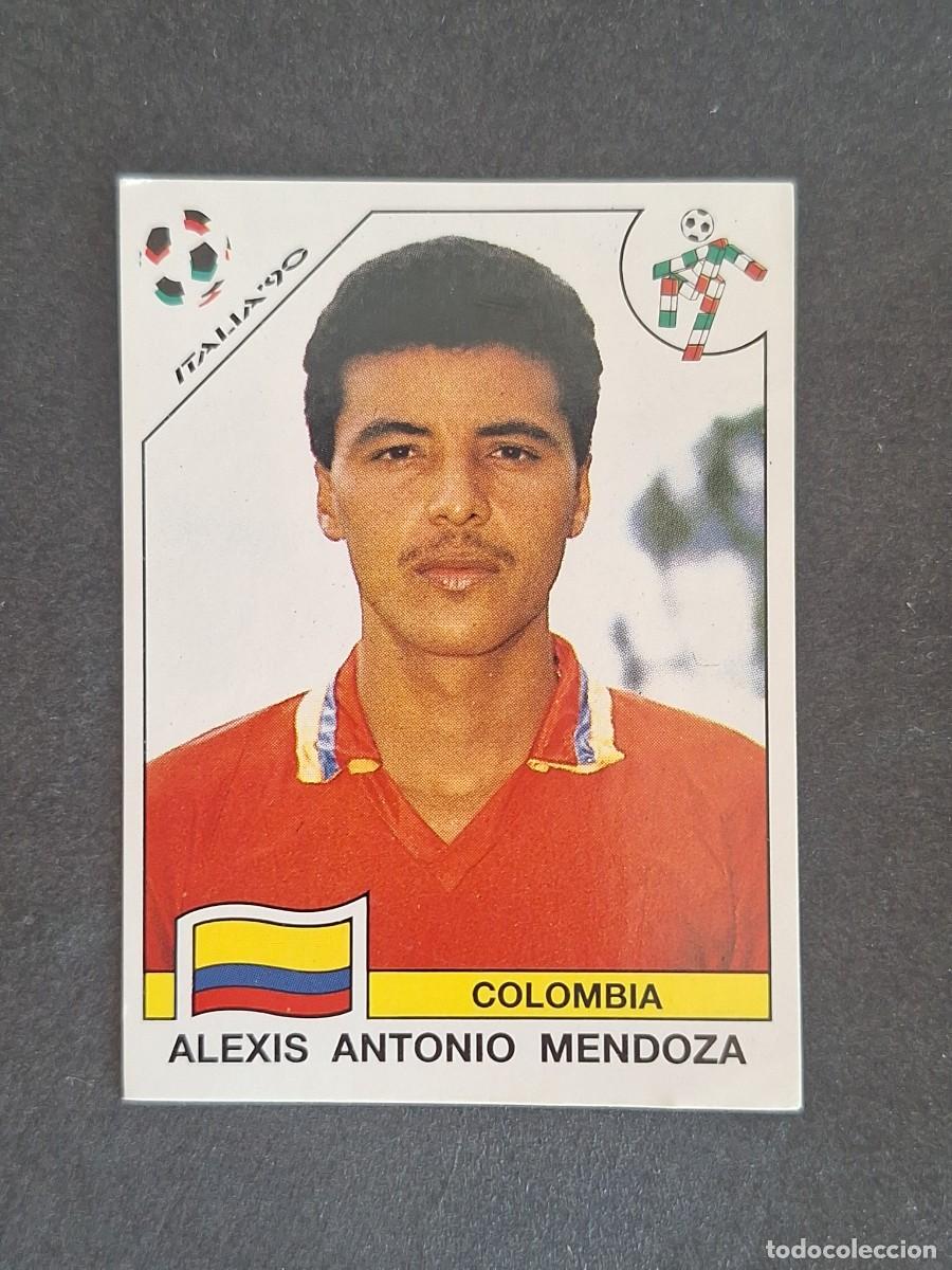 Cromos de f&uacute;tbol: L3 ALEXIS A. MENDOZA SELECCION COLOMBIA 295 MUNDIAL ITALIA 90 1990 PANINI NUNCA PEGADO SIN PEGAR