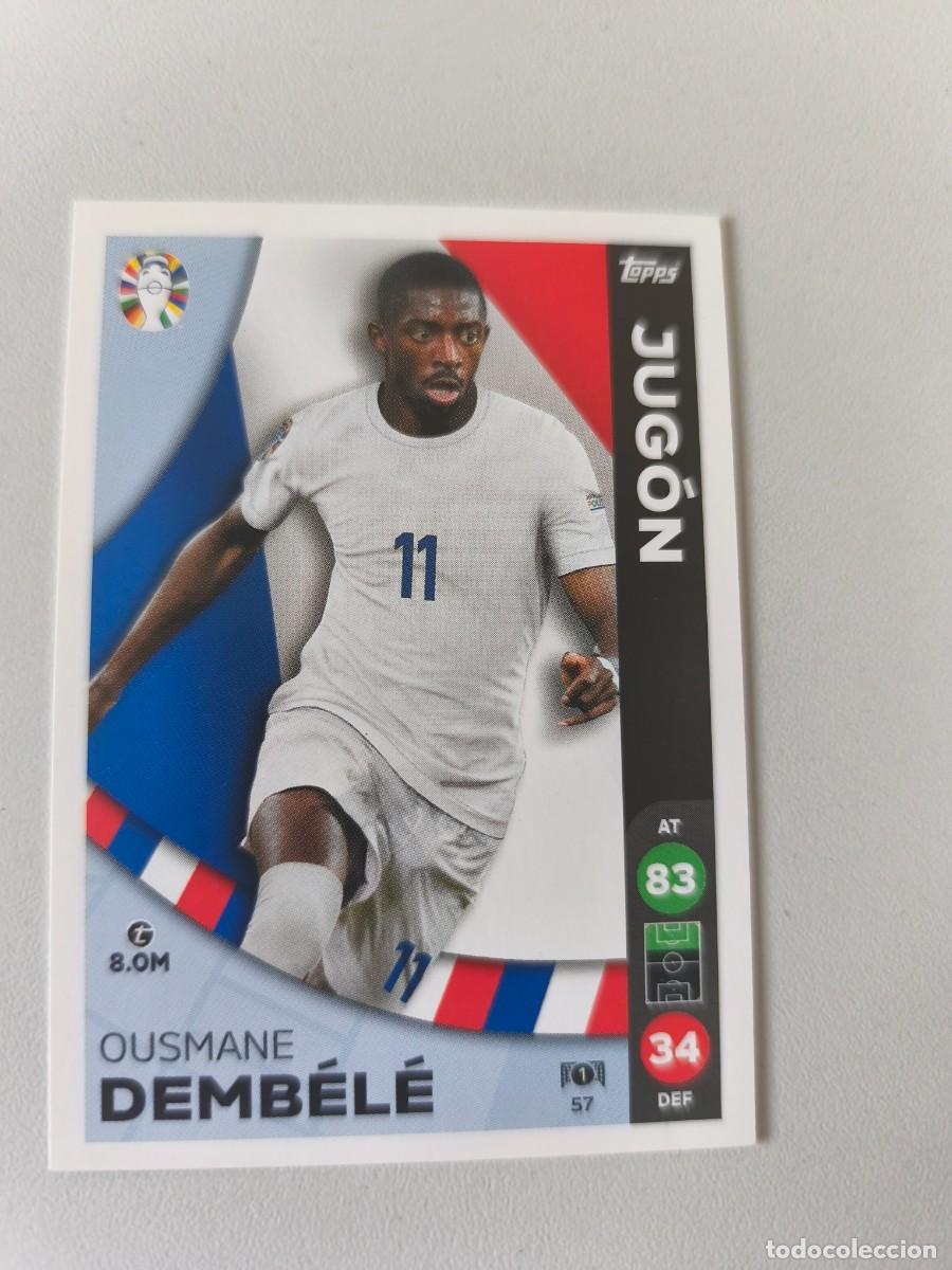 Cromos de f&uacute;tbol: EURO 2024 TOPPS JUGON OUSMANE DEMBELE 57 CRM1