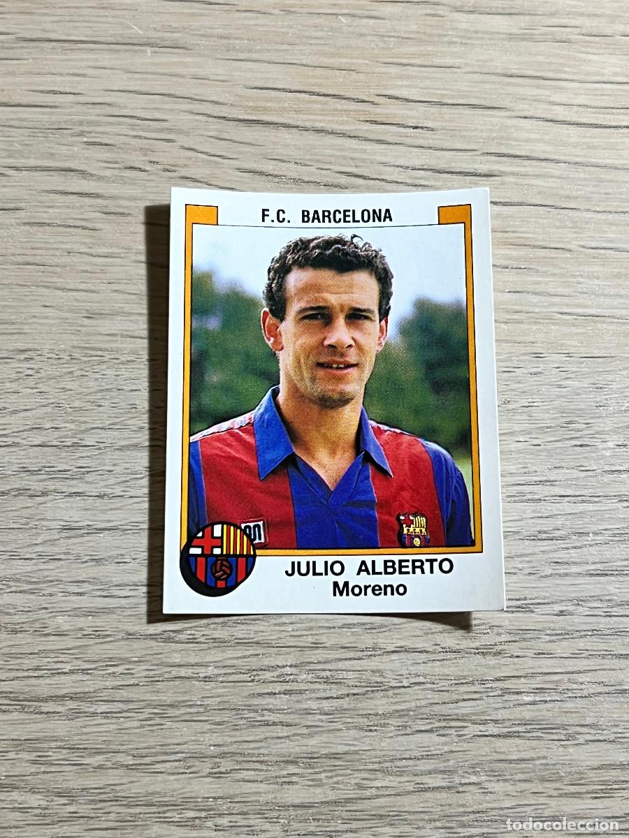 Cromos de f&uacute;tbol: 51 JULIO ALBERTO FC BARCELONA LIGA FUTBOL 88 PANINI NUNCA PEGADO SIN PEGAR 1988