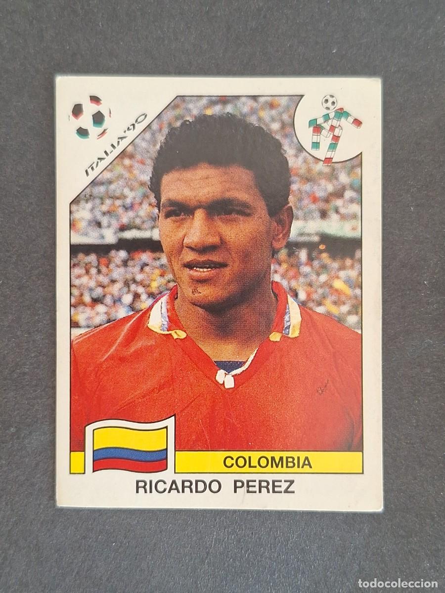 Fu&szlig;ball-Sticker: L3 RICARDO PEREZ SELECCION COLOMBIA 297 MUNDIAL ITALIA 90 1990 PANINI NUNCA PEGADO SIN PEGAR