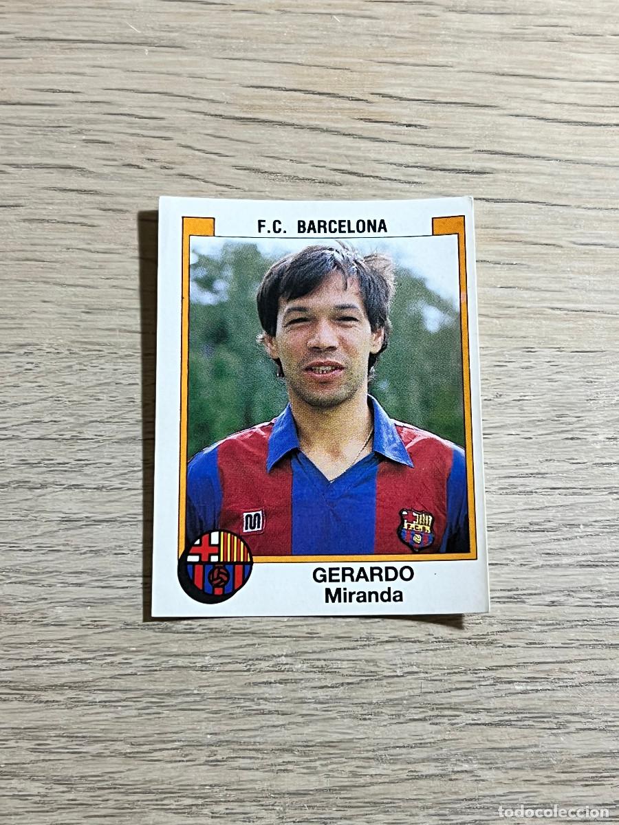Cromos de f&uacute;tbol: 47 GERARDO FC BARCELONA LIGA FUTBOL 88 PANINI NUNCA PEGADO SIN PEGAR 1988