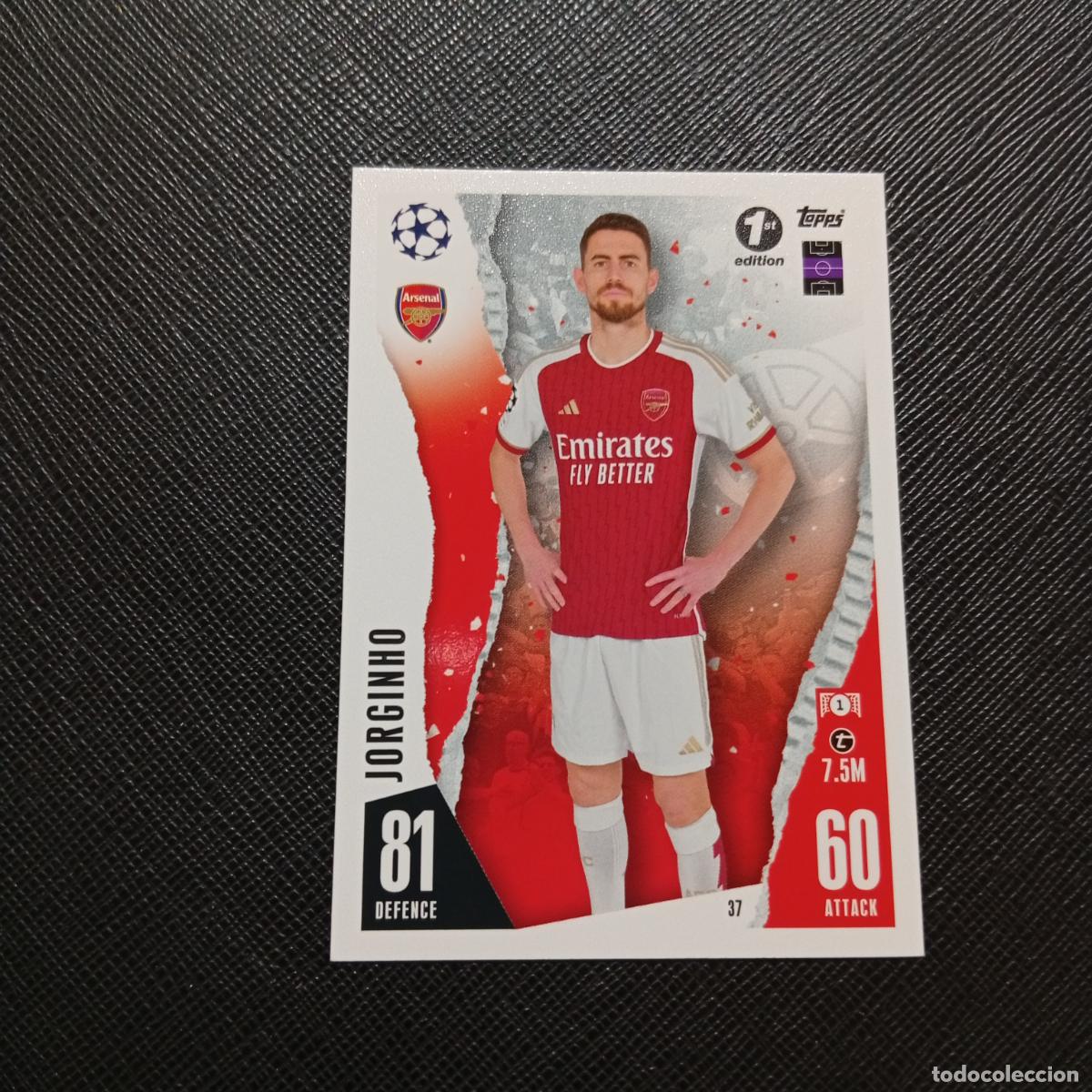 Cromos de f&uacute;tbol: 37 JORGINHO ARSENAL TOPPS MATCH ATTAX 2023 2024 FUTBOL 23 24 - A213 PG73 1ST EDITION
