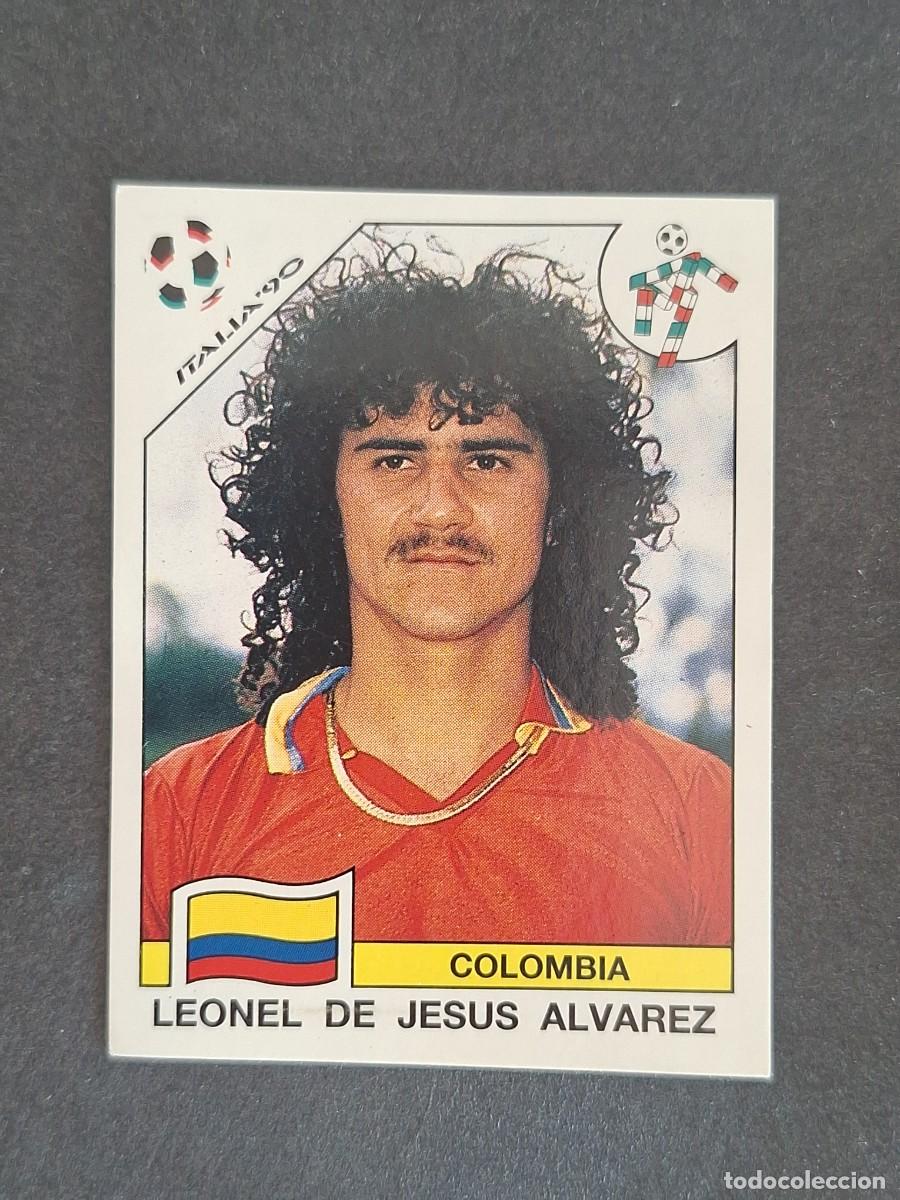 Cromos de f&uacute;tbol: L3 LEONEL DE JESUS ALVAREZ SELECCION COLOMBIA 298 MUNDIAL ITALIA 90 1990 PANINI NUNCA PEGADO