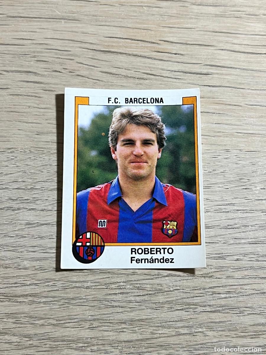 Cromos de f&uacute;tbol: 54 ROBERTO FC BARCELONA LIGA FUTBOL 88 PANINI NUNCA PEGADO SIN PEGAR 1988