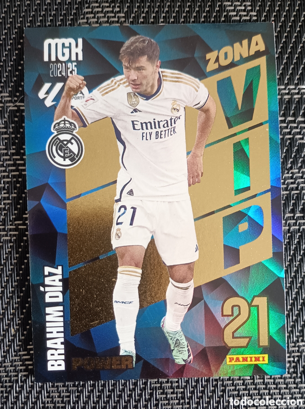 Cromos de f&uacute;tbol: Brahim D&iacute;az Real Madrid P390 Megacracks 24/25