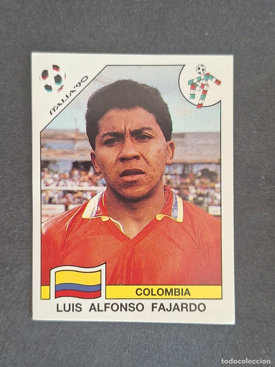 Cromos de f&uacute;tbol: L3 LUIS ALFONSO FAJARDO SELECCION COLOMBIA 301 MUNDIAL ITALIA 90 1990 PANINI NUNCA PEGADO SIN PEGAR
