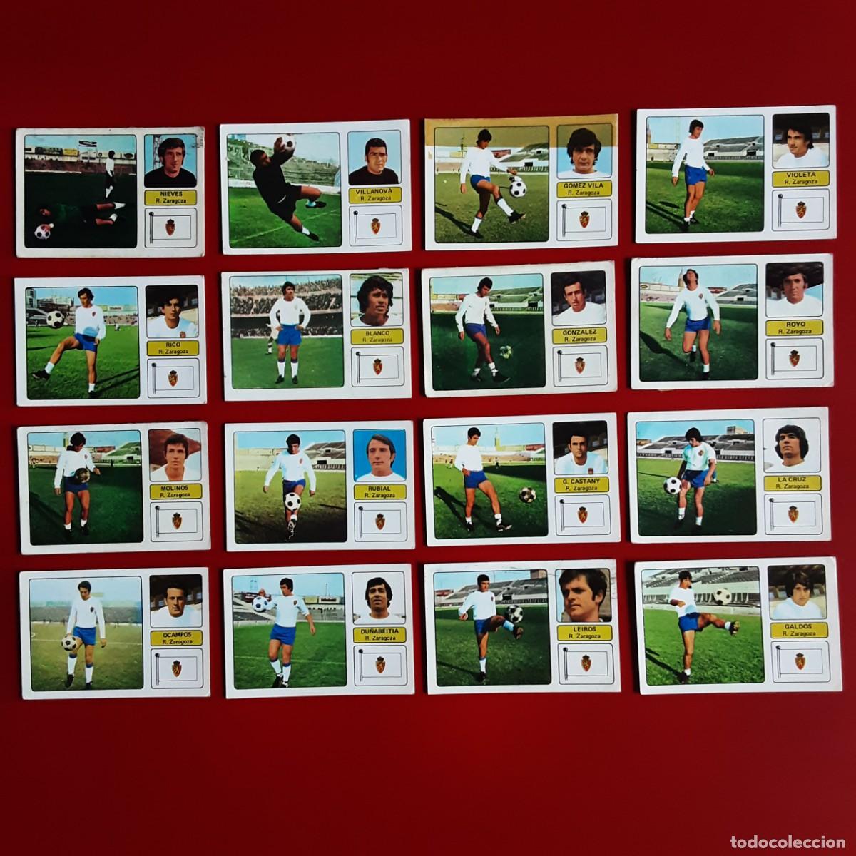 Cromos de f&uacute;tbol: EQUIPO COMPLETO ZARAGOZA LIGA TEMPORADA 1973 1974 73 74 EDITORIAL FHER