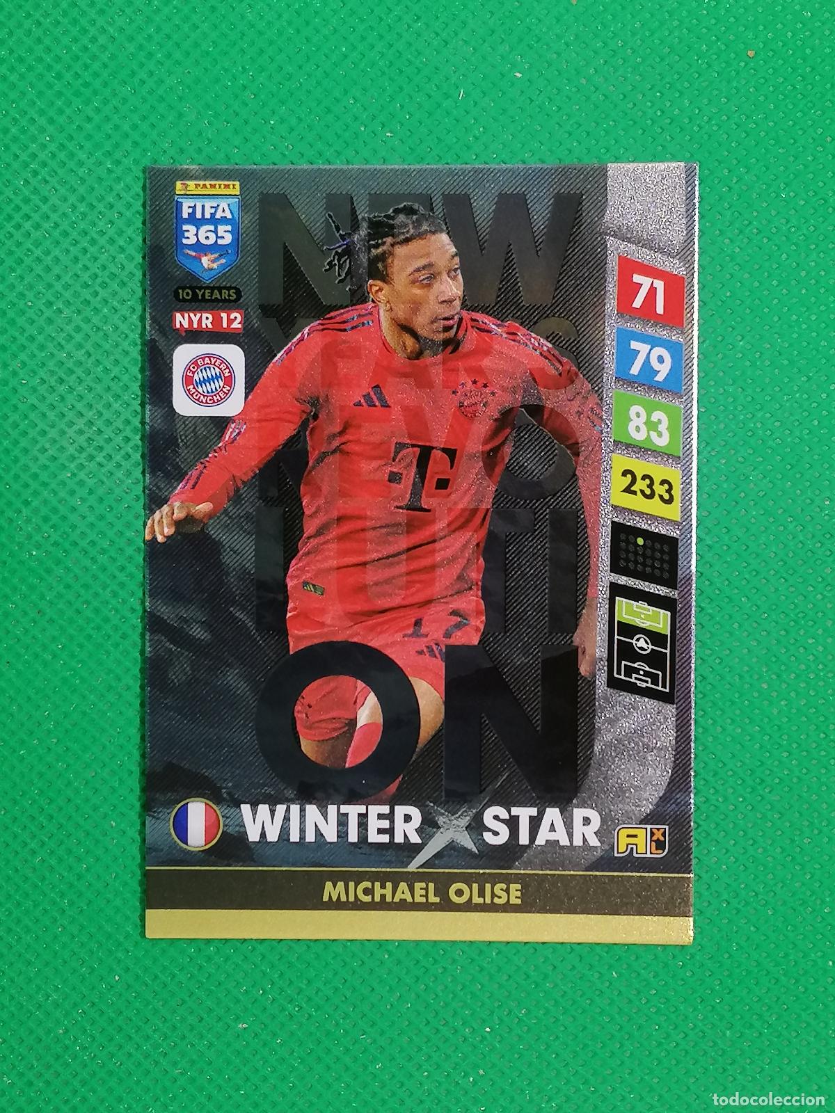 Cromos de f&uacute;tbol: NYR12 MICHAEL OLISE BAYERN WINTER STAR⚽NEW YEAR REVOLUTION ADRENALYN FIFA 365 2024 2025 24 25 ⚽