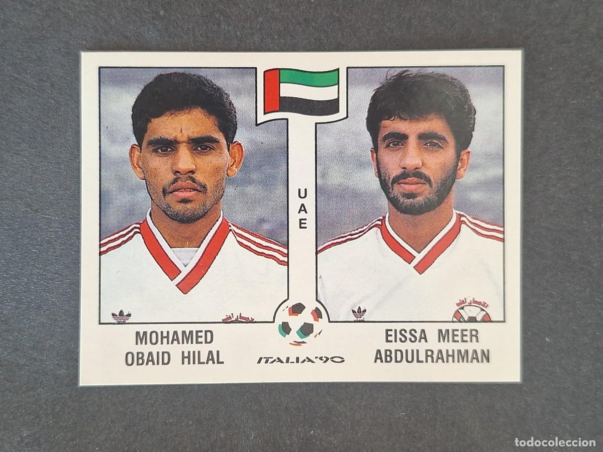 Cromos de f&uacute;tbol: L3 OBAID HILAL - ABDULRAHMAN SELECCION EMIRATOS ARABES 308 MUNDIAL ITALIA 90 PANINI NUNCA PEGADO