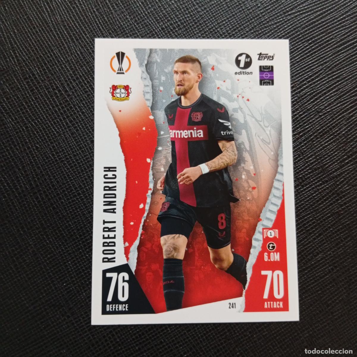 Fu&szlig;ball-Sticker: 241 ROBERT ANDRICH LEVERKUSEN TOPPS MATCH ATTAX 2023 2024 FUTBOL 23 24 - A213 PG91 1ST EDITION