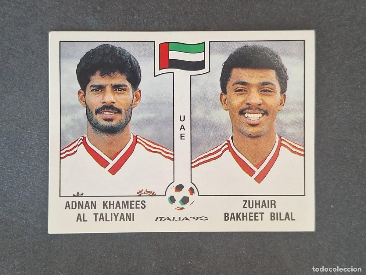 Fu&szlig;ball-Sticker: L3 AL TALIYANI - BAKHEET BILAL SELECCION EMIRATOS ARABES 314 MUNDIAL ITALIA 90 PANINI NUNCA PEGADO