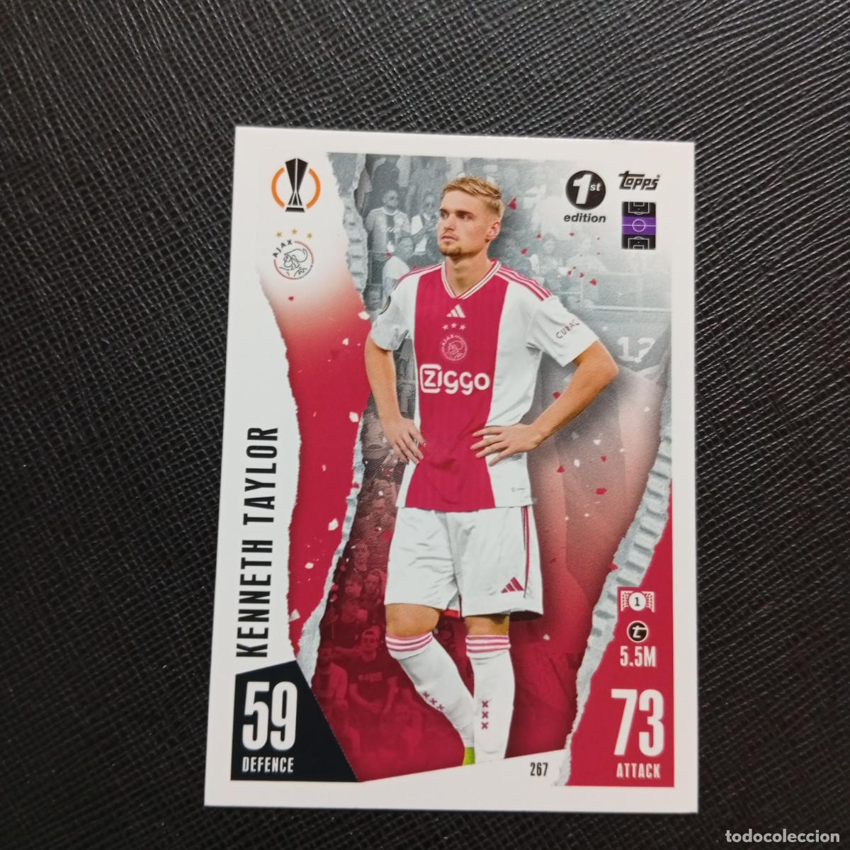 Fu&szlig;ball-Sticker: 267 KENNETH TAYLOR AJAX TOPPS MATCH ATTAX 2023 2024 FUTBOL 23 24 - A213 PG91 1ST EDITION