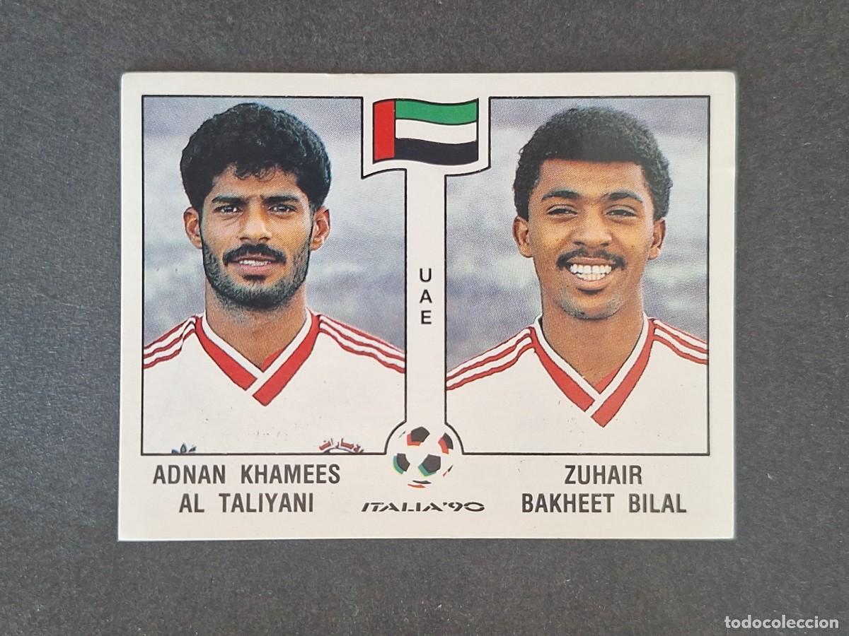Fu&szlig;ball-Sticker: L3 AL TALIYANI - BAKHEET BILAL SELECCION EMIRATOS ARABES 314 MUNDIAL ITALIA 90 PANINI NUNCA PEGADO