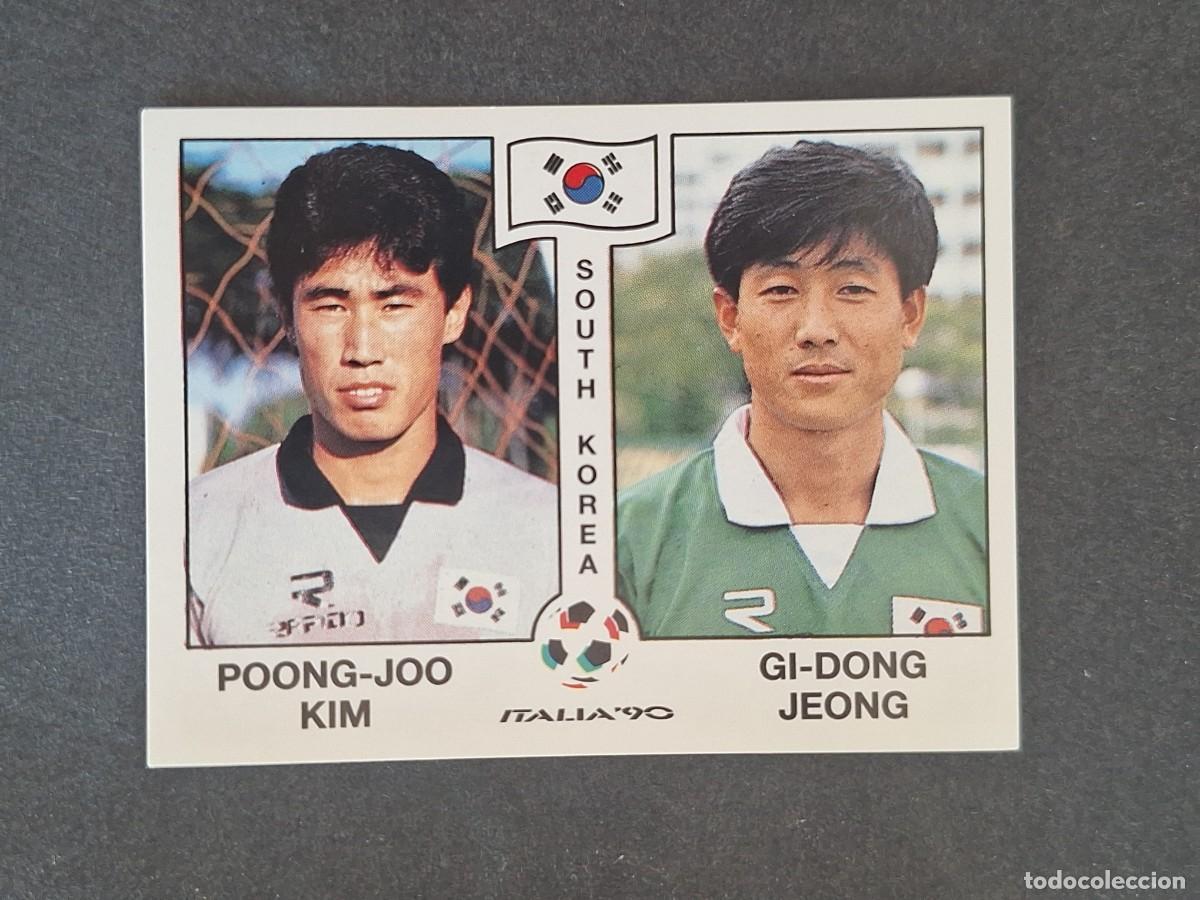 Fu&szlig;ball-Sticker: L3 KIM - JEONG SELECCION KOREA DEL SUR 317 MUNDIAL ITALIA 90 PANINI NUNCA PEGADO SIN PEGAR