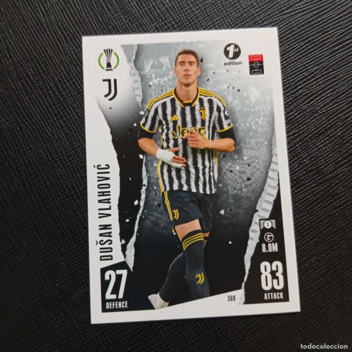 Figurine di Calcio: 369 VLAHOVIC JUVENTUS TOPPS MATCH ATTAX 2023 2024 FUTBOL 23 24 - A213 PG145 1ST EDITION