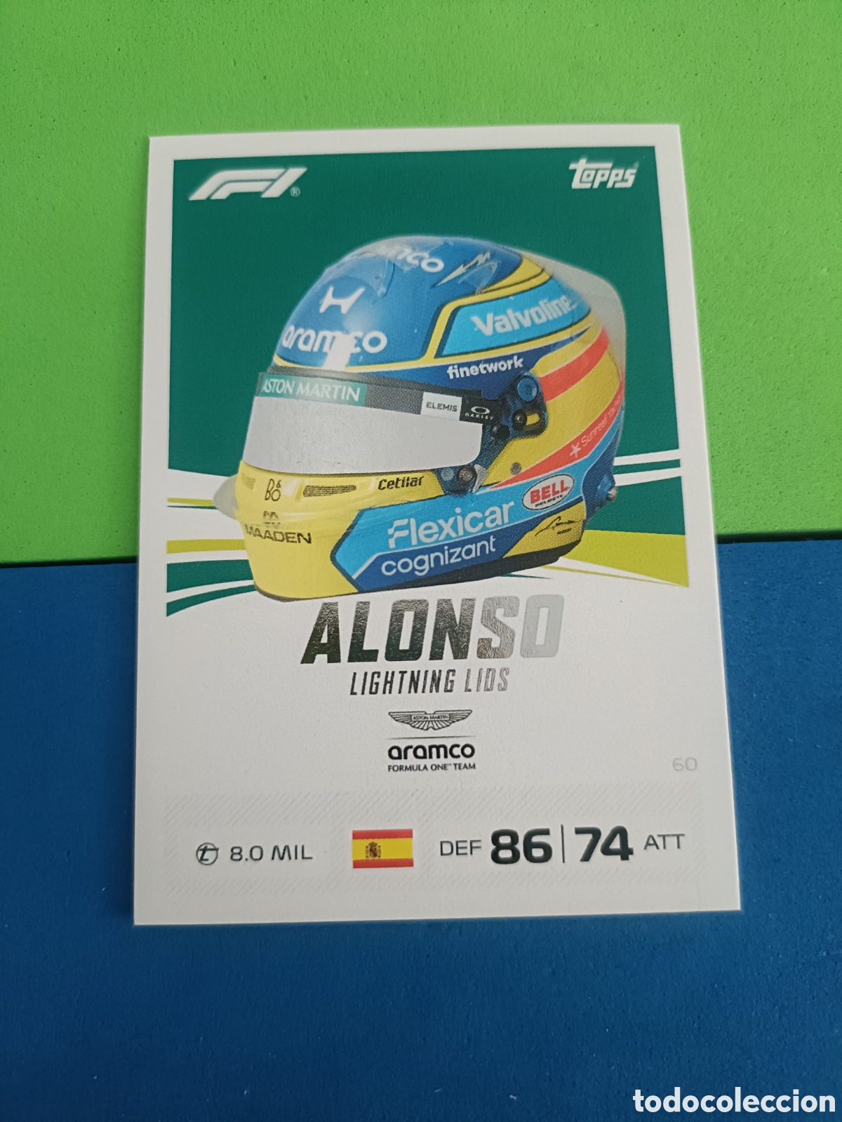 Cromos de f&uacute;tbol: Topps Turbo Attax F&oacute;rmula uno F1 2026 - 60 Fernando Alonso