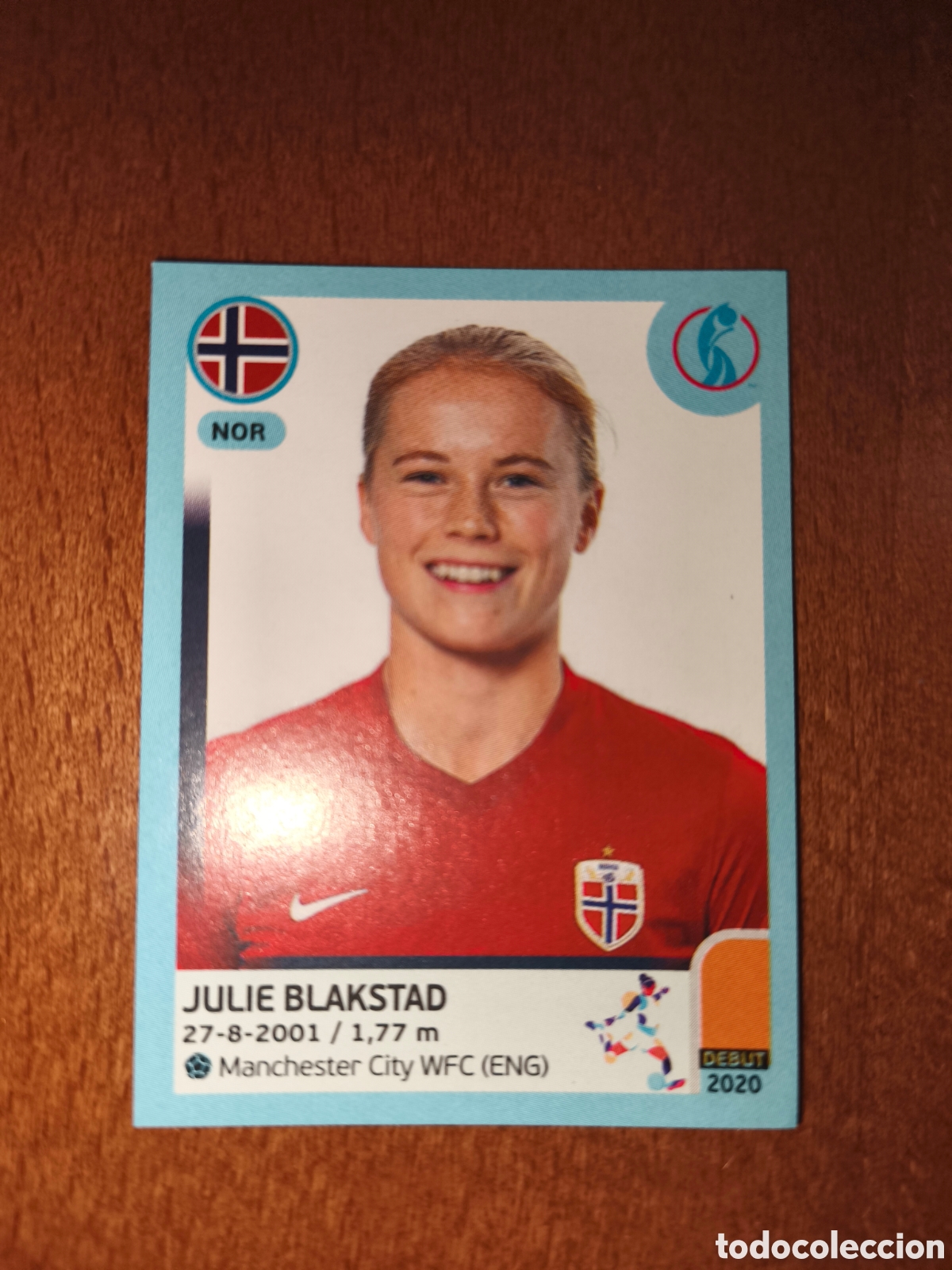 Cromos de f&uacute;tbol: Julie Blakstad n&deg;87 Uefa Women's Euro England 2022 Noruega