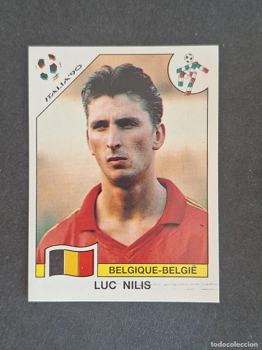 Cromos de f&uacute;tbol: L3 LUC NILIS SELECCION BELGICA 343 MUNDIAL ITALIA 90 1990 PANINI NUNCA PEGADO SIN PEGAR
