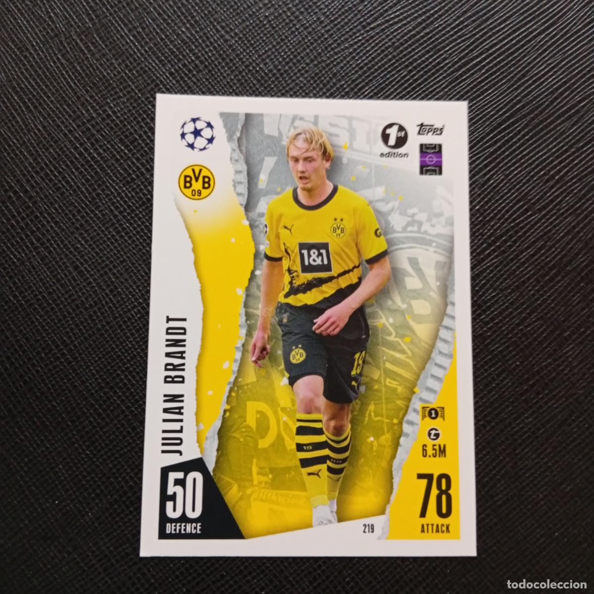 Cromos de f&uacute;tbol: 219 JULIAN BRANDT BORUSSIA TOPPS MATCH ATTAX 2023 2024 FUTBOL 23 24 - A213 PG199 1ST EDITION
