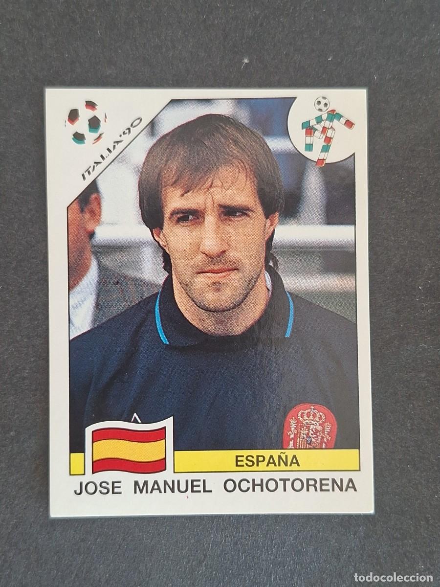 Cromos de f&uacute;tbol: L3 OCHOTORENA SELECCION ESPA&Ntilde;A 346 MUNDIAL ITALIA 90 1990 PANINI NUNCA PEGADO SIN PEGAR