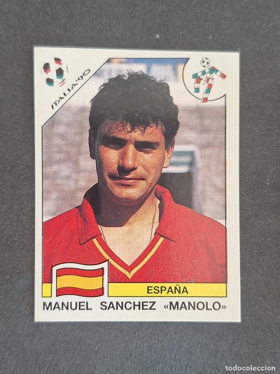 Cromos de f&uacute;tbol: L3 MANOLO SELECCION ESPA&Ntilde;A 359 MUNDIAL ITALIA 90 1990 PANINI NUNCA PEGADO SIN PEGAR