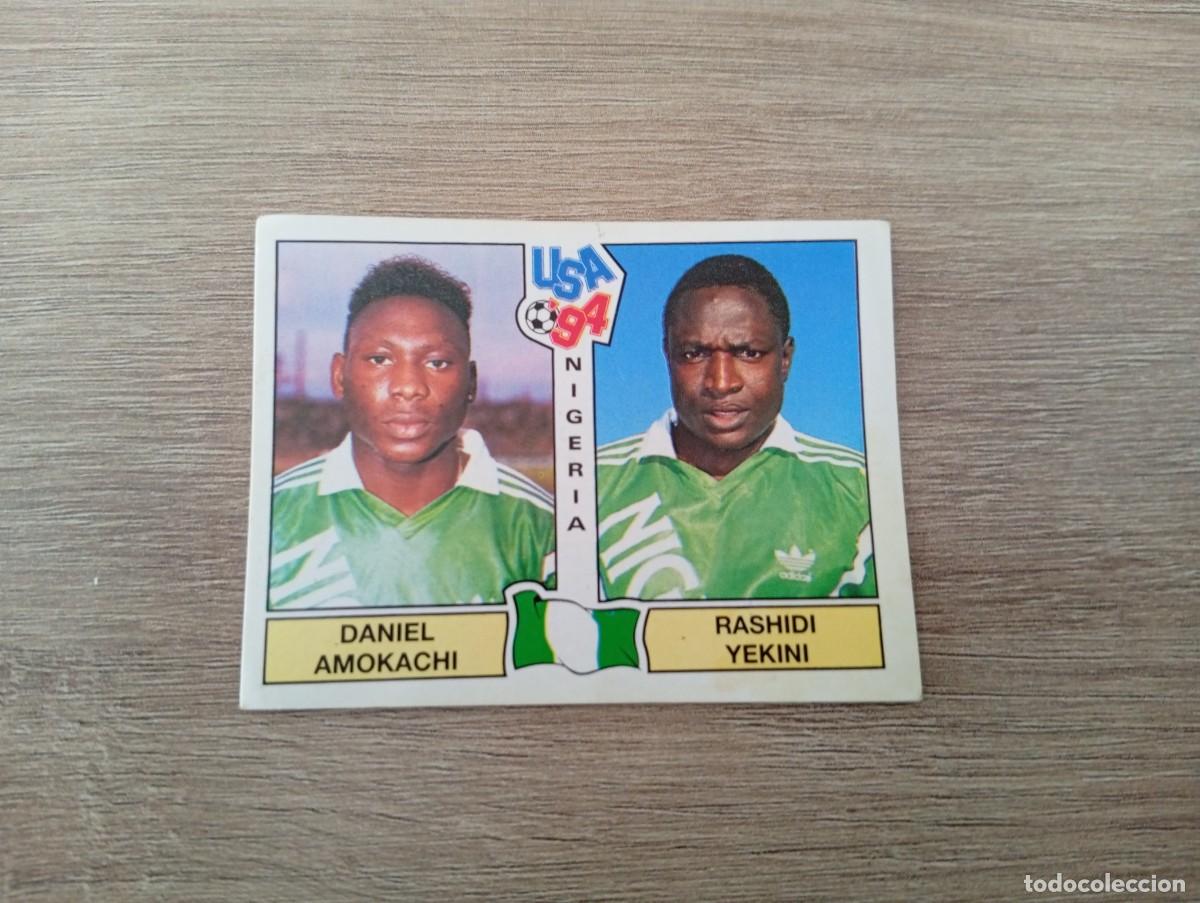 Cromos de f&uacute;tbol: AMOKACHI YEKINI 242 NIGERIA MUNDIAL USA 94 1994 SIN PEGAR NUNCA PEGADO