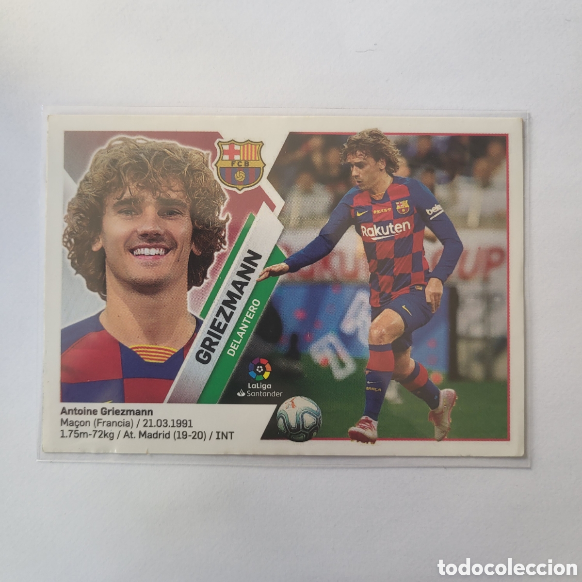 Cromos de f&uacute;tbol: 32 Griezmann [Sticker] / La Liga Este 2019
