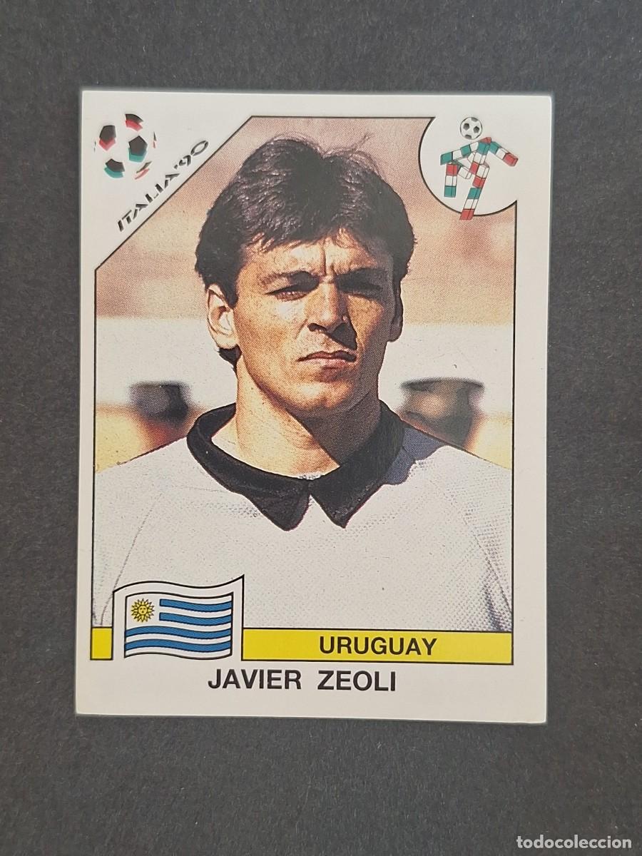 Cromos de f&uacute;tbol: L3 JAVIER ZEOLI SELECCION URUGUAY 365 MUNDIAL ITALIA 90 1990 PANINI NUNCA PEGADO SIN PEGAR