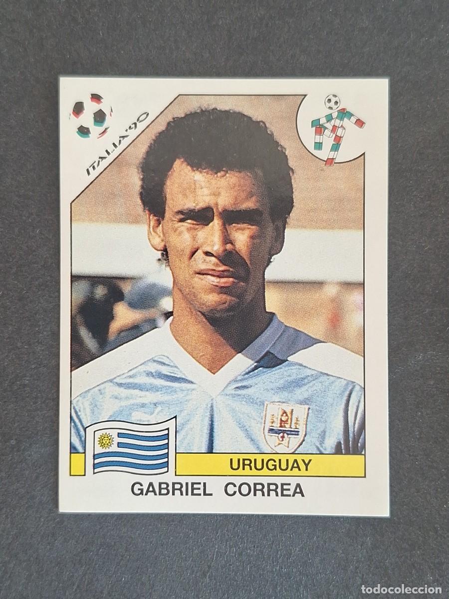 Cromos de f&uacute;tbol: L3 GABRIEL CORREA SELECCION URUGUAY 374 MUNDIAL ITALIA 90 1990 PANINI NUNCA PEGADO SIN PEGAR