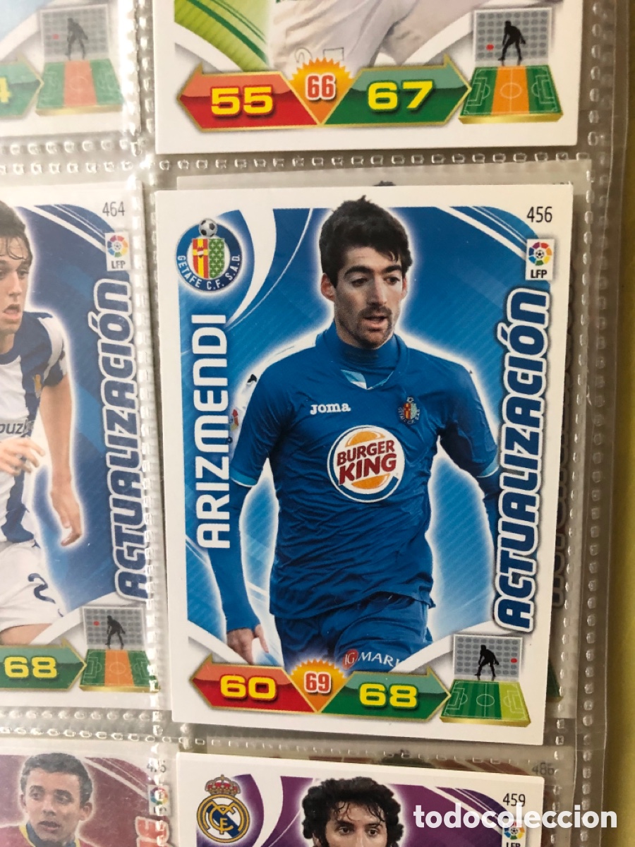 Cromos de f&uacute;tbol: A1300. N&deg; 456 Arizmendi - Actualizaci&oacute;n - Getafe CF - Adrenalyn 11 - 12 - Panini - 2011 - 2012