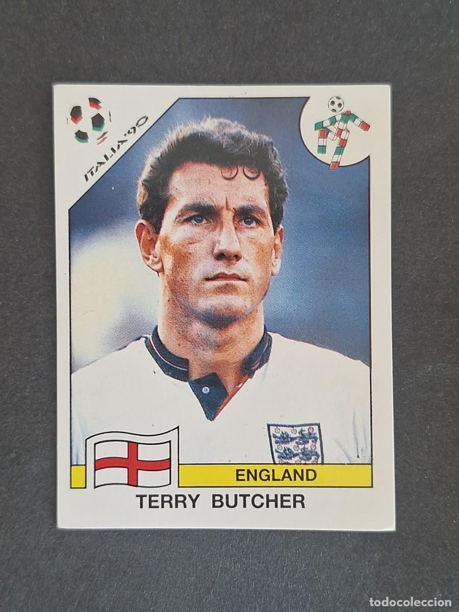 Cartes &agrave; collectionner de Football: L3 TERRY BUTCHER SELECCION INGLATERRA 389 MUNDIAL ITALIA 90 1990 PANINI NUNCA PEGADO SIN PEGAR