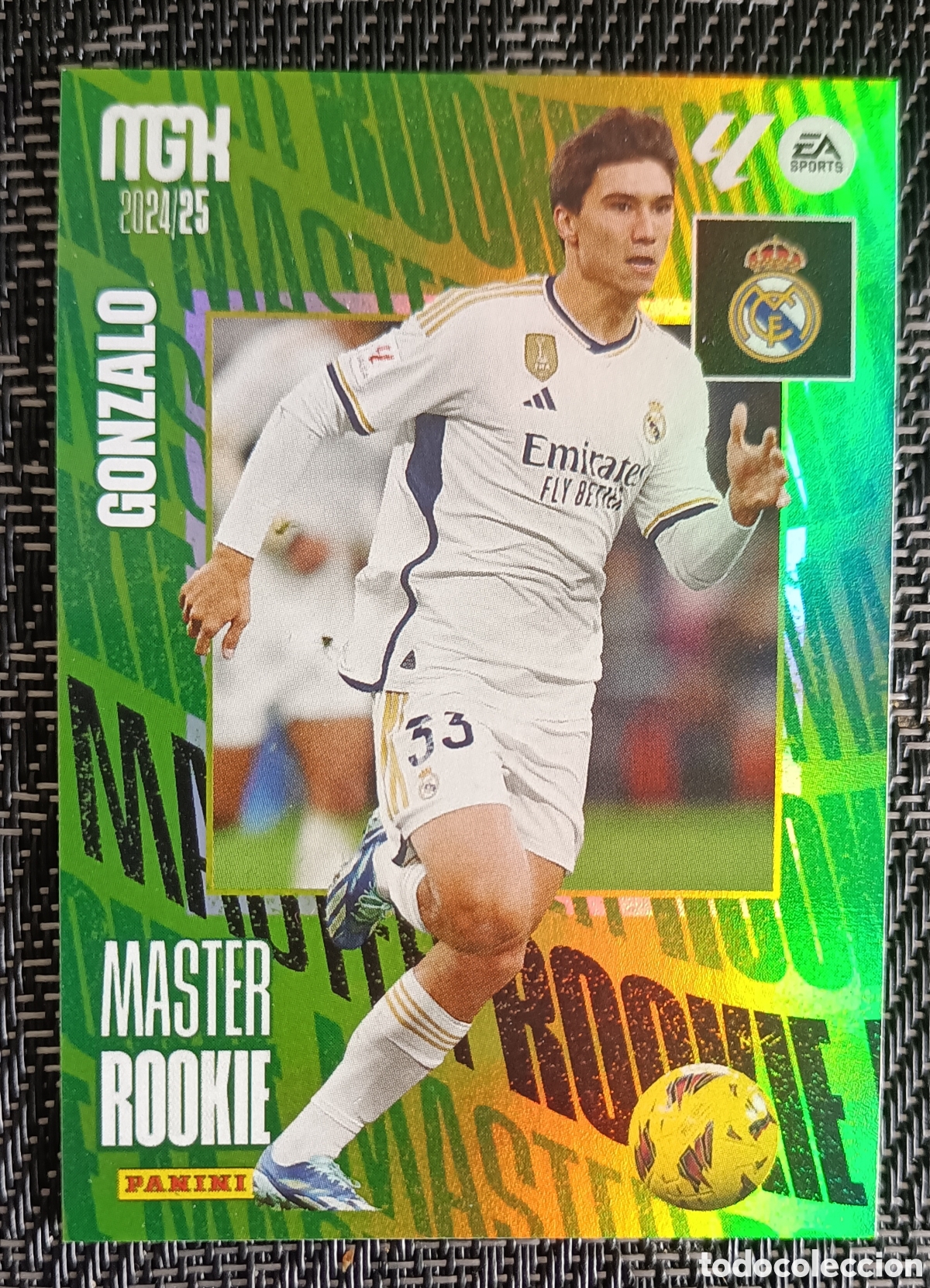 Cartes &agrave; collectionner de Football: Gonzalo Real Madrid Master Rookie 412 Megacracks 24/25