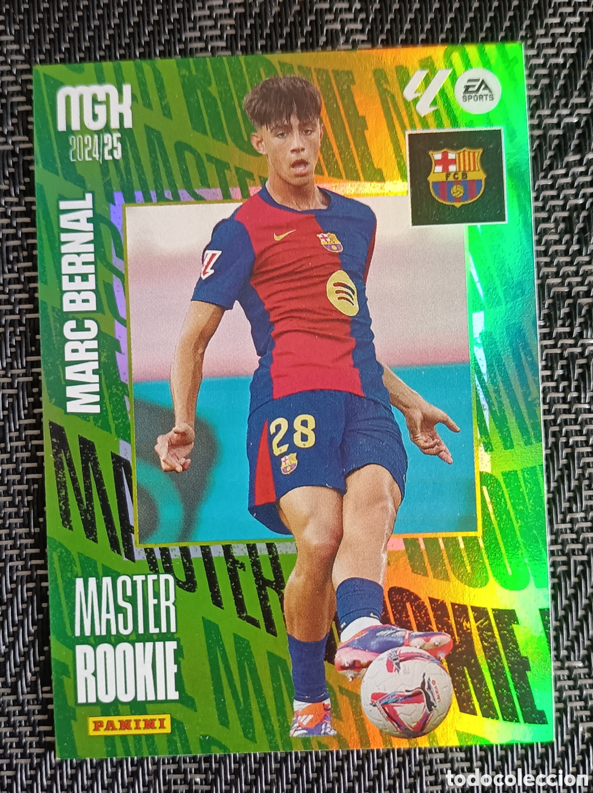 Cromos de f&uacute;tbol: Marc Bernal FC Barcelona Master Rookie 508 Megacracks 24/25