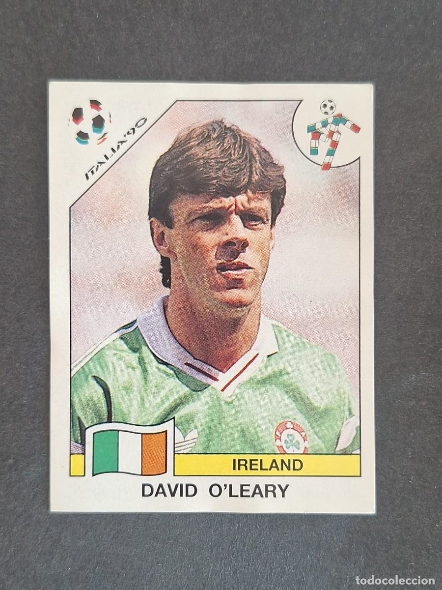Fu&szlig;ball-Sticker: L3 DAVID O'LEARY SELECCION IRLANDA 427 MUNDIAL ITALIA 90 1990 PANINI NUNCA PEGADO SIN PEGAR