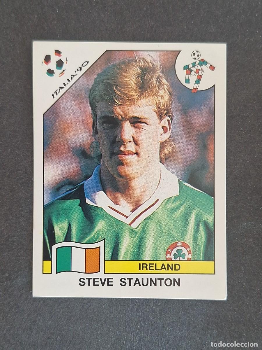 Cromos de f&uacute;tbol: L3 STEVE STAUNTON SELECCION IRLANDA 429 MUNDIAL ITALIA 90 1990 PANINI NUNCA PEGADO SIN PEGAR