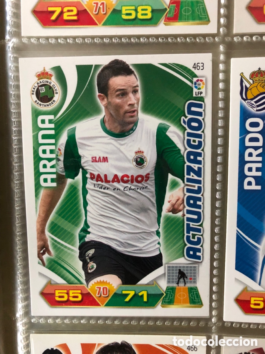 Cromos de f&uacute;tbol: L2 ARANA RACING DE SANTANDER 463 ACTUALIZACION PANINI ADRENALYN XL LIGA 2011/2012 11 12
