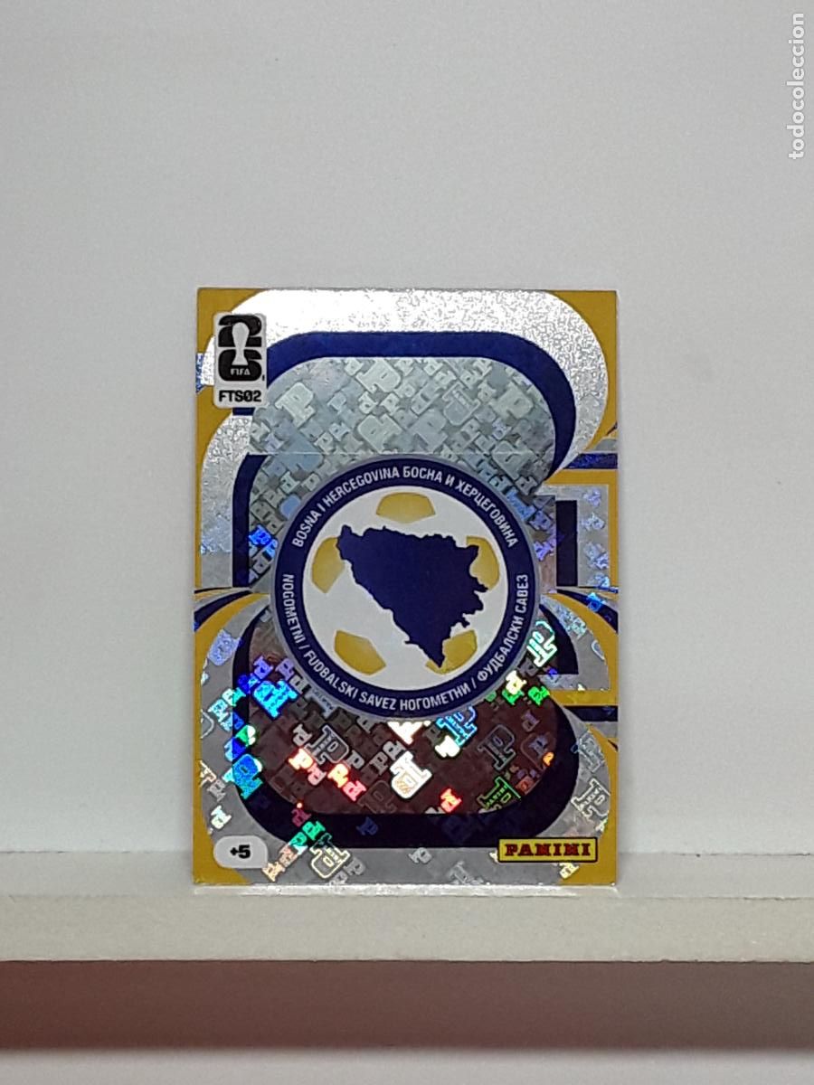Cromos de f&uacute;tbol: ADRENALYN MUNDIAL 2026 WORLD CUP 26 ALBUM PANINI N FTS02 FTS2 FTS 02 BOSNIA ESCUDO LOGO