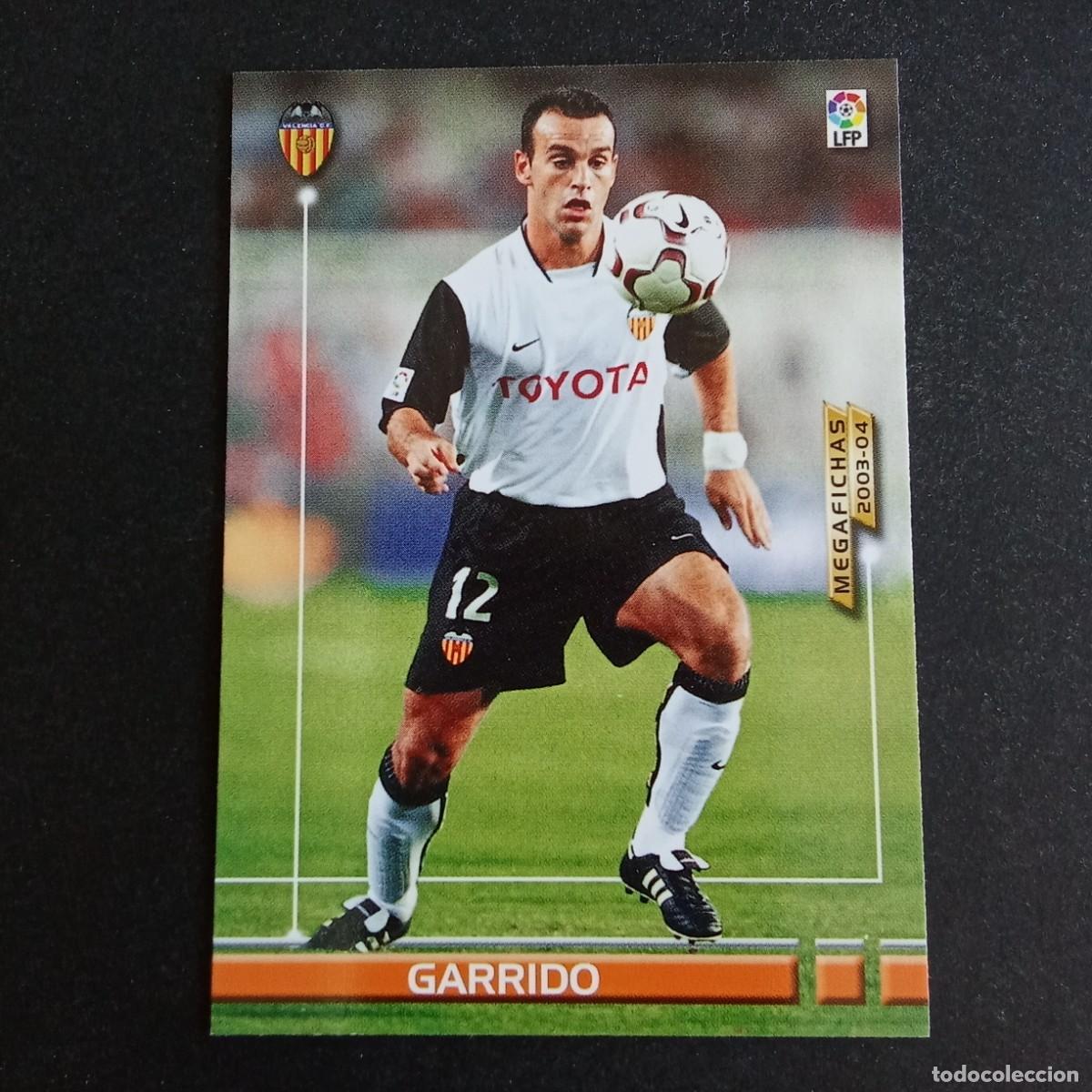 Cromos de f&uacute;tbol: 292 BIS GARRIDO VALENCIA LIGA 2003 2004 03 04 MEGAFICHAS PANINI