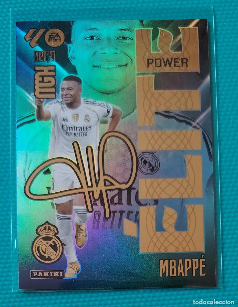 Cromos de f&uacute;tbol: MEGACRACKS 2026 / 27 - MBAPPE - ELITE POWER - FIRMADA
