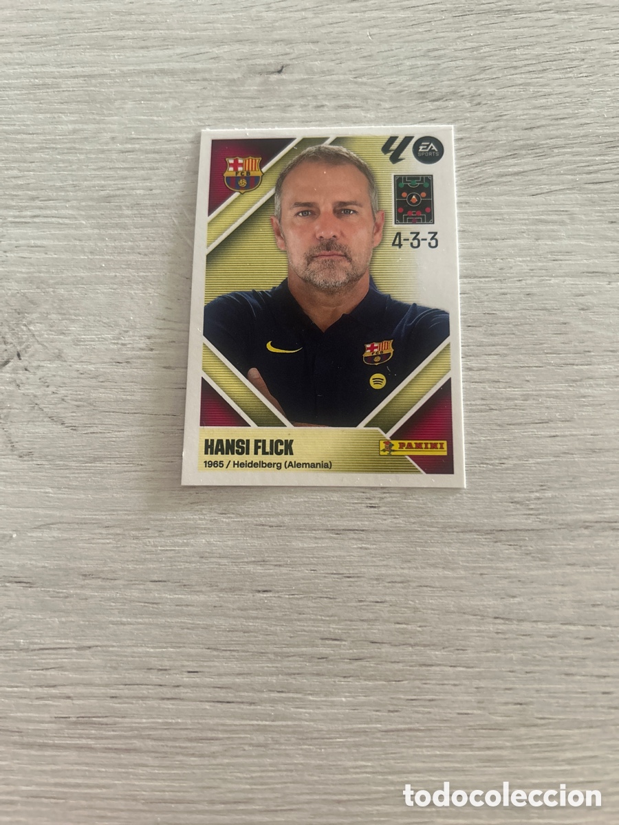 Cromos de f&uacute;tbol: Hansi Flick Entrenador 2 Barcelona Liga Este 2026/27 26-27 Panini