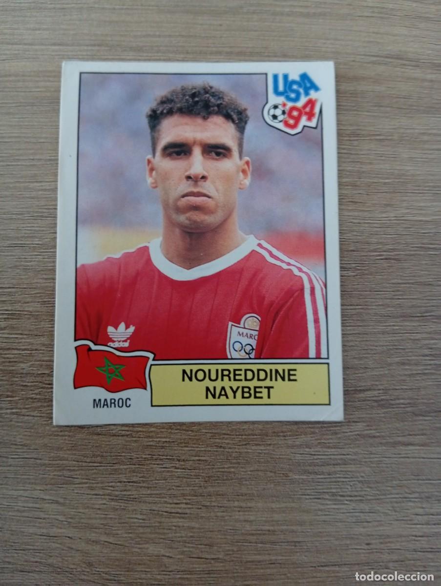 Cromos de f&uacute;tbol: NOUREDDINE NAYBET 399 MARRUECOS MUNDIAL USA 94 1994 SIN PEGAR NUNCA PEGADO
