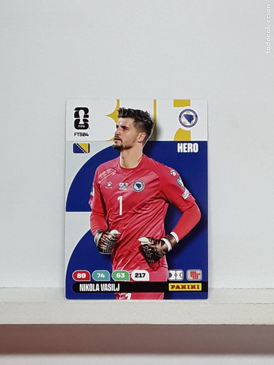 Cromos de f&uacute;tbol: ADRENALYN MUNDIAL 2026 WORLD CUP 26 ALBUM PANINI N FTS04 FTS4 FTS 04 BOSNIA NIKOLA VASILJ