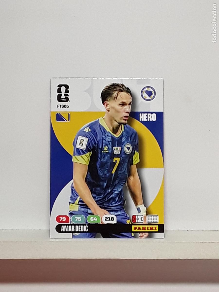 Cromos de f&uacute;tbol: ADRENALYN MUNDIAL 2026 WORLD CUP 26 ALBUM PANINI N FTS05 FTS5 FTS 05 BOSNIA AMAR DEDIC