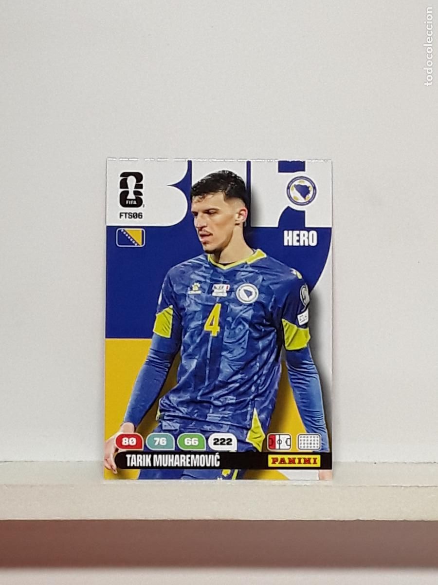Cromos de f&uacute;tbol: ADRENALYN MUNDIAL 2026 WORLD CUP 26 ALBUM PANINI N FTS06 FTS6 FTS 06 BOSNIA TARIK MUHAREMOVIC